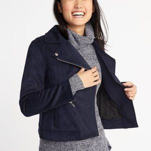 Old Navy Faux Suede Moto Jacket